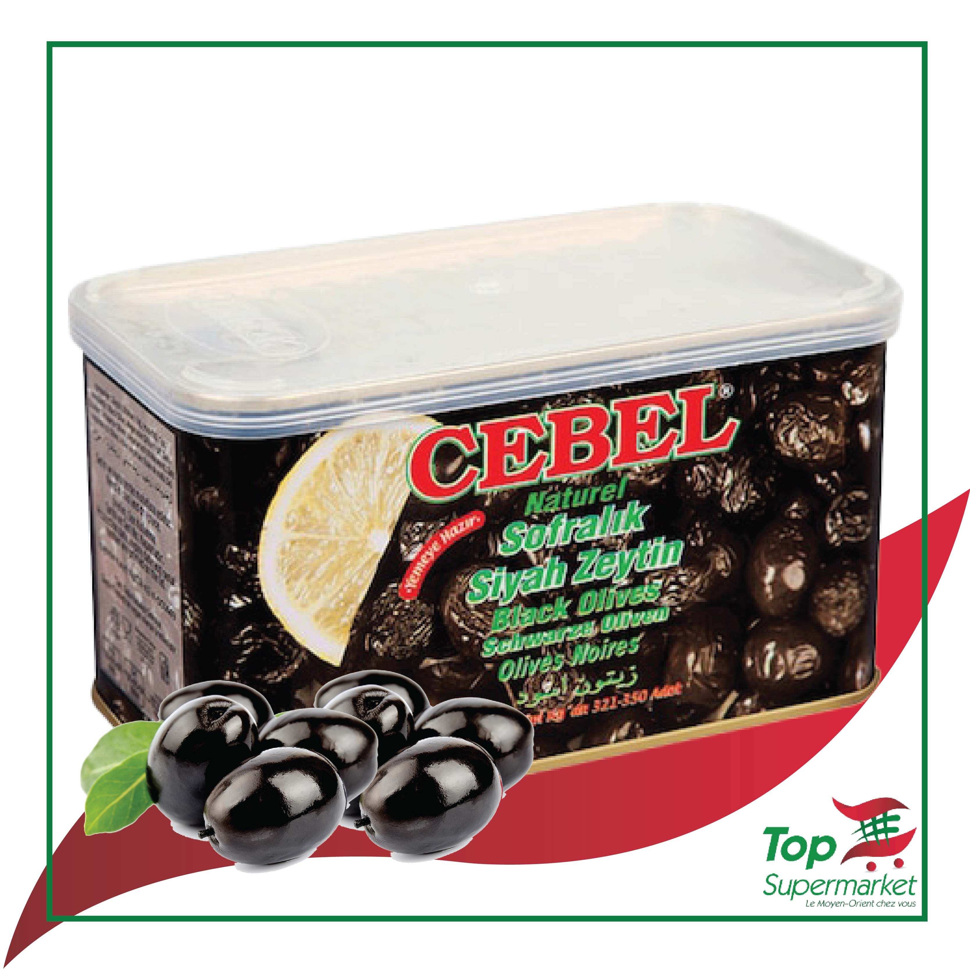 Cebel olives noires 750gr